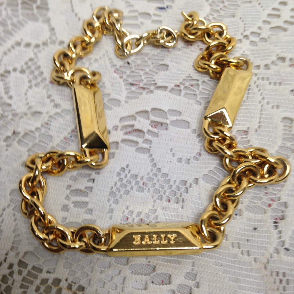 Bally Heavy Gold Plated 18-In Necklace 315$